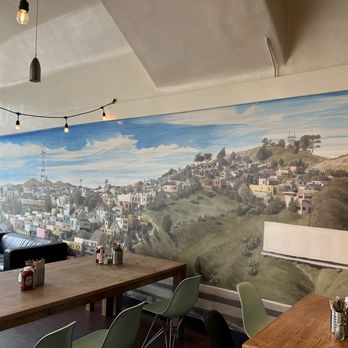 Precita Park Cafe - Mural - Cafes Near Me - San Francisco, California