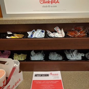 Chick-fil-A - Complimentary condiments. - Fast Food Near Me - Chesapeake, Virginia Chick-fil-A - Complimentary condiments. - Fast Food Near Me - Chesapeake, Virginia