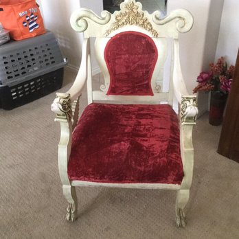 Yester Year Antique Mart - Two beautiful antique red velvet chairs. Ornate wood carving with pretty patina. One chair is a rocker. Perfect condition.. $576 - Antiques Near Me - Las Vegas, Nevada Yester Year Antique Mart - Two beautiful antique red velvet chairs. Ornate wood carving with pretty patina. One chair is a rocker. Perfect condition.. $576 - Antiques Near Me - Las Vegas, Nevada