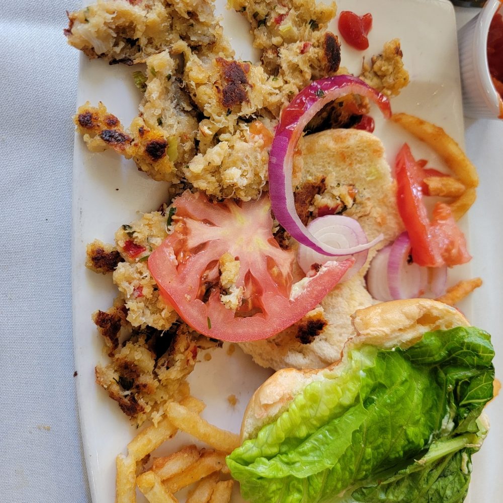 Veranda Restaurant & Cafe - Crab cake sandwich - Mediterranean Near Me - Bayside, New York Veranda Restaurant & Cafe - Crab cake sandwich - Mediterranean Near Me - Bayside, New York