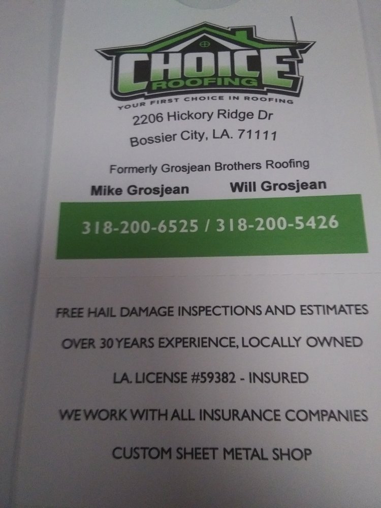 Slide of Choice Roofing