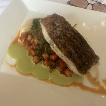 The Marker - Striped bass - Salad Near Me - Glen Cove, New York