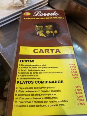 Menu photo 4 Cervecería Loredo Madrid, M