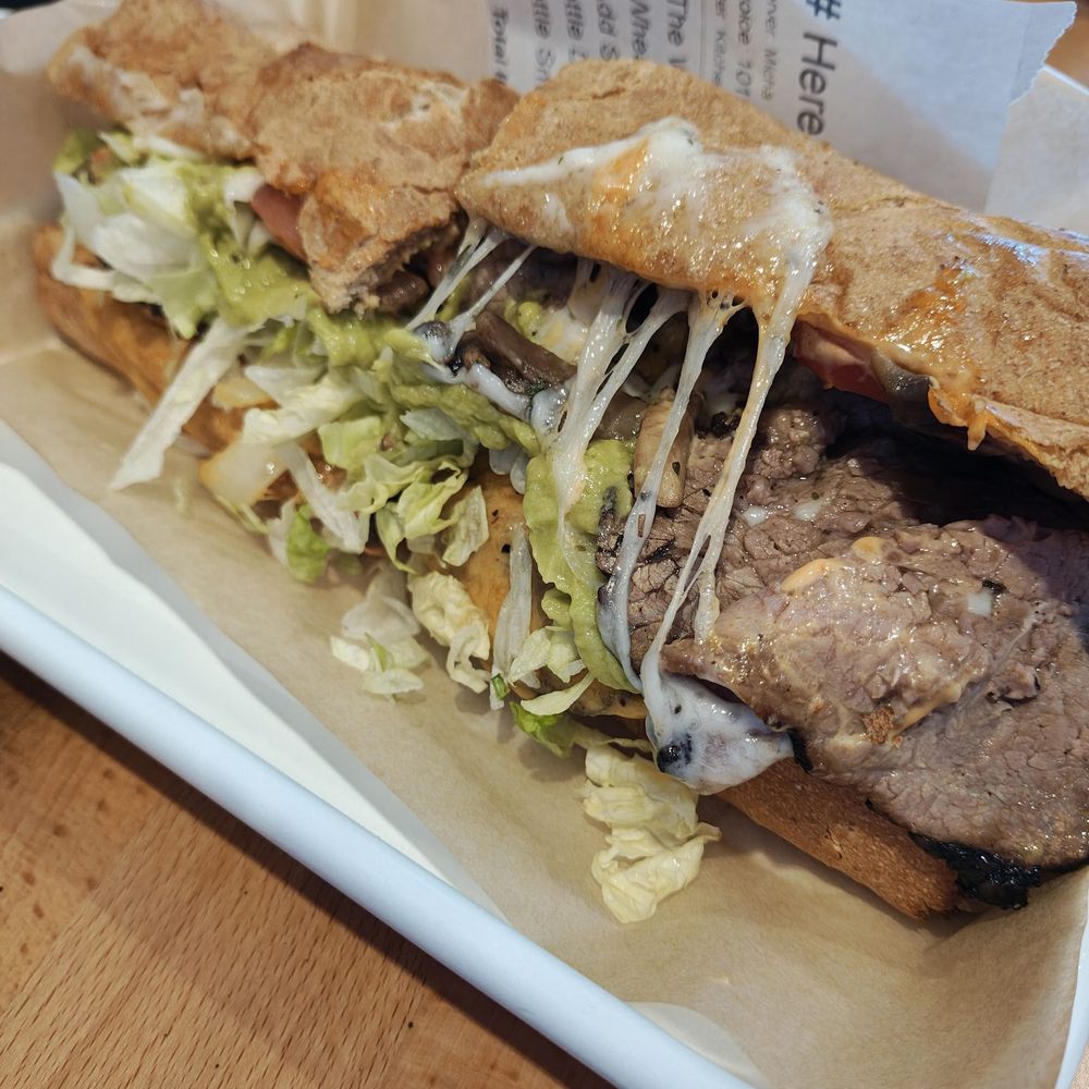 The Wildcat sandwich with steak, on wheat The Wildcat sandwich with steak, on wheat