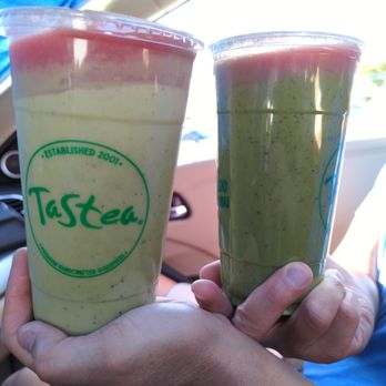 Tastea - Left: Mint Green Right: Dark Green - Bubble Tea Near Me - San Jose, California Tastea - Left: Mint Green Right: Dark Green - Bubble Tea Near Me - San Jose, California