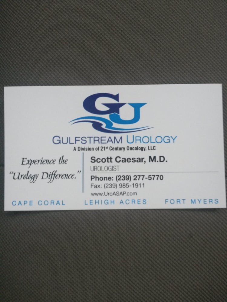 GULFSTREAM UROLOGY Updated September 2024 2721 Del Prado Blvd S, Cape Coral, Florida