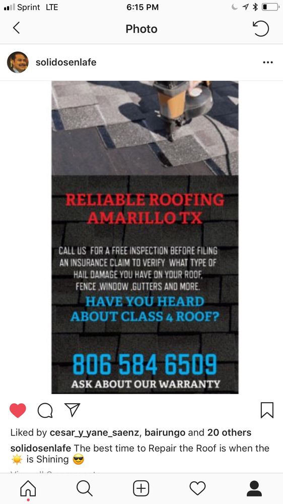 Slide of Reliable Roofing Solutions