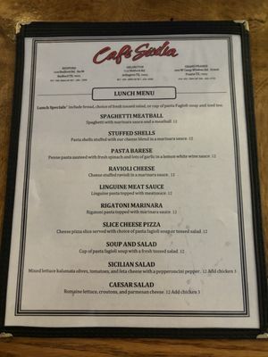 Menu photo 1 Cafe Sicilia Arlington, TX Menu photo 1 Cafe Sicilia Arlington, TX