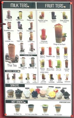 Menu photo 1 Infuzion Bubble Tea Bar Porter, TX