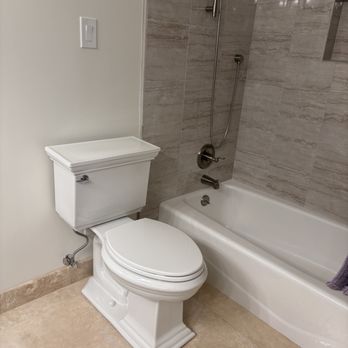 Elser Plumbing - New tub, tub/shower valve and trim and toilet installed in Glendora. - Plumbing Near Me