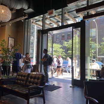 Amorino - Chicago - Outside viewed from Inside - Gelato Near Me - Chicago, Illinois Amorino - Chicago - Outside viewed from Inside - Gelato Near Me - Chicago, Illinois