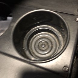 My empty cup holder because I couldn't get a cup of coffee.