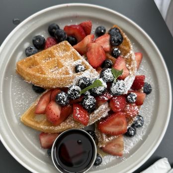Poached Kitchen - Waffle and berries - Coffee & Tea Near Me - Anaheim, California Poached Kitchen - Waffle and berries - Coffee & Tea Near Me - Anaheim, California