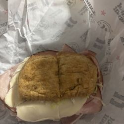 Jimmy John's - They made my sandwich with the end bread pieces. This is after they have to remake it correctly