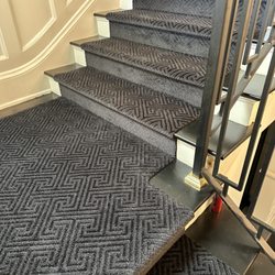 A1 Carpet Flooring Center  - Custom made runner with binding and heavy duty pad major brands carpet