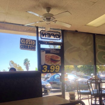 Chuck's Tacos - Inside of the restaurant with lighting from outside - Tacos Near Me - Upland, California Chuck's Tacos - Inside of the restaurant with lighting from outside - Tacos Near Me - Upland, California