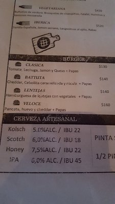 Menu photo 3 Battuta Veloce Buenos Aires, C