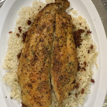 Bear Creek Golf Complex - Baked fish over buttered rice - Golf Near Me - Chandler, Arizona Bear Creek Golf Complex - Baked fish over buttered rice - Golf Near Me - Chandler, Arizona