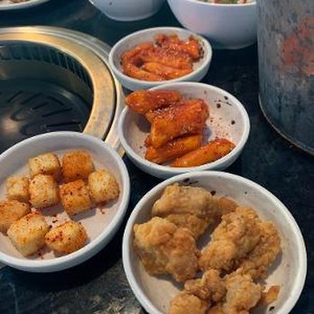 Kpop Bbq and Bar - Appetiizers: rice cakes, tofu, Korean fried chicken - Korean Near Me - Woodstock, Georgia Kpop Bbq and Bar - Appetiizers: rice cakes, tofu, Korean fried chicken - Korean Near Me - Woodstock, Georgia