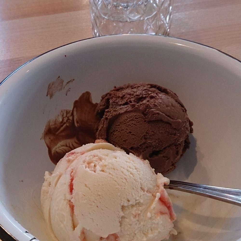 Fifty Licks - Chocolate brown butter and blood orange creamcicle - Ice Cream & Frozen Yogurt Near Me - Portland, Oregon Fifty Licks - Chocolate brown butter and blood orange creamcicle - Ice Cream & Frozen Yogurt Near Me - Portland, Oregon