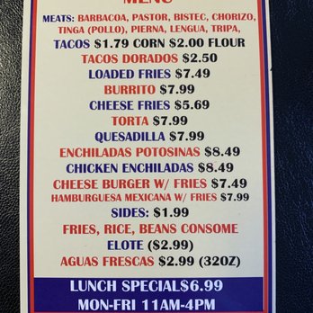 Taqueria Moctezuma - To go menu - Tacos Near Me - Irving, Texas Taqueria Moctezuma - To go menu - Tacos Near Me - Irving, Texas