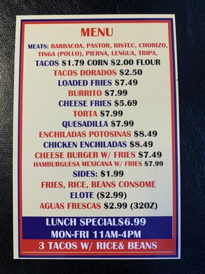 Menu photo 8 Taqueria Moctezuma Irving, TX Menu photo 8 Taqueria Moctezuma Irving, TX