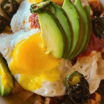 The Peach Cafe - Huevos Rancheros - New American Near Me - Monrovia, California