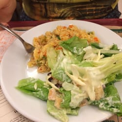 Delírio Tropical - Risoto de legumes e Caesar salad