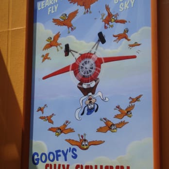 Goofy's Sky School - waiting in the queue - Amusement Parks Near Me - Anaheim, California