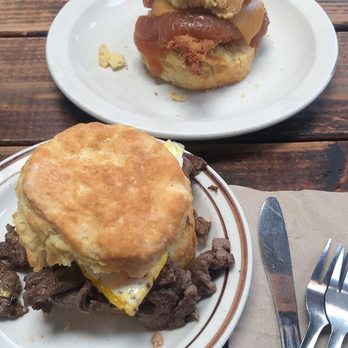 Pine State Biscuits - The chat field - top Byo biscuit flank steak and egg - bottom - Breakfast & Brunch Near Me - Portland, Oregon Pine State Biscuits - The chat field - top Byo biscuit flank steak and egg - bottom - Breakfast & Brunch Near Me - Portland, Oregon