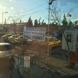 Lüleburgaz Otobüs Terminali - Normal terminal tadilatta oldugundan sanayinin girisi gecici olarak otobus terminali