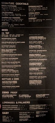 Menu photo 8 Postino South Lamar Austin, TX