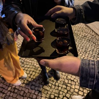 A Ginginha - Tray of Ginja! - Brasseries Near Me - Lisbon, 11 A Ginginha - Tray of Ginja! - Brasseries Near Me - Lisbon, 11