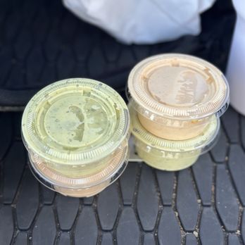 LJ’s Lil’ Cafe - LJ's Signature Sauce and Creamy Cilantro Crema - Breakfast & Brunch Near Me - Cypress, California