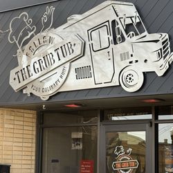 The Grub Tub ND - Exterior street entrance sign