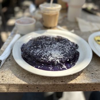 Stacks Pancake House - Purple ube pancakes - Breakfast & Brunch Near Me - Irvine, California