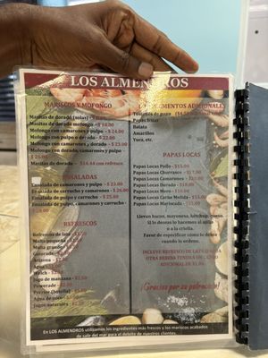 Menu photo 4 Los Almendros San Antonio, PR