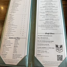 Cocktail menu Cocktail menu