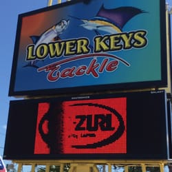 Lower Keys Tackle - Sign out front