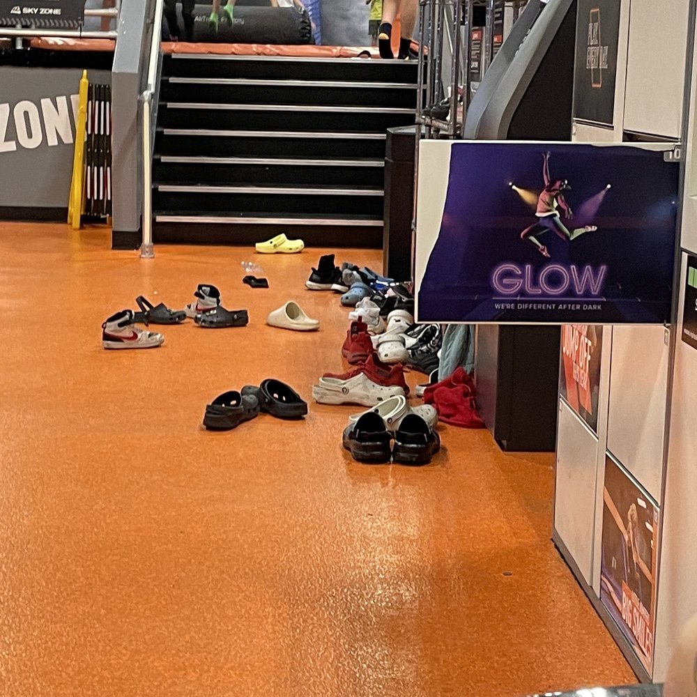 Sky Zone Trampoline Park - More hazards... sign a waiver so we don't have to pick up & you can't complain when you fall! - Amusement Parks Near Me - Largo, Florida Sky Zone Trampoline Park - More hazards... sign a waiver so we don't have to pick up & you can't complain when you fall! - Amusement Parks Near Me - Largo, Florida