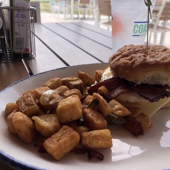 Coastal Orange Beach - Breakfast sandwich *bacon, & home style potatoes - Seafood Near Me - Orange Beach, Alabama