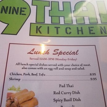 9 Thai kitchen - Lunch specials!!! - Thai Near Me - Las Vegas, Nevada