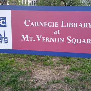 Carnegie Library at Mt. Vernon Square - Sign - Party & Event Planning Near Me - Washington, DC, District of Columbia Carnegie Library at Mt. Vernon Square - Sign - Party & Event Planning Near Me - Washington, DC, District of Columbia