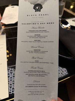 Menu photo 5 Black Pearl Palm Valley, FL