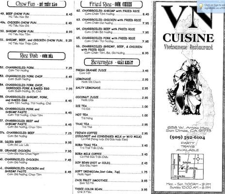 Menu photo 4 VN Cuisine San Dimas, CA