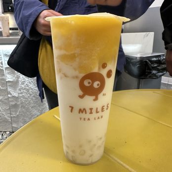 7 Miles Tea Lab - mango milk - Bubble Tea Near Me - Artesia, California