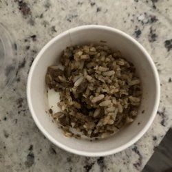 Popeyes - Cajun Rice this is what I received enough for two don't think so!