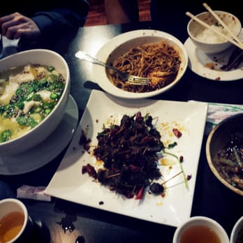Chengdu Taste - Boiled fish with green pepper sauce? Cold noodles with garlic sauce, toothpick lamb cumin, and mung bean noodles - Szechuan Near Me - Alhambra, California