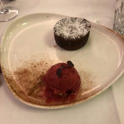 Le Quai - Valrhona Chocolate Dessert with Sorbet