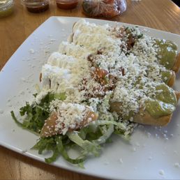 Rolled Chicken tacos! The best with plenty of meat! Rolled Chicken tacos! The best with plenty of meat!